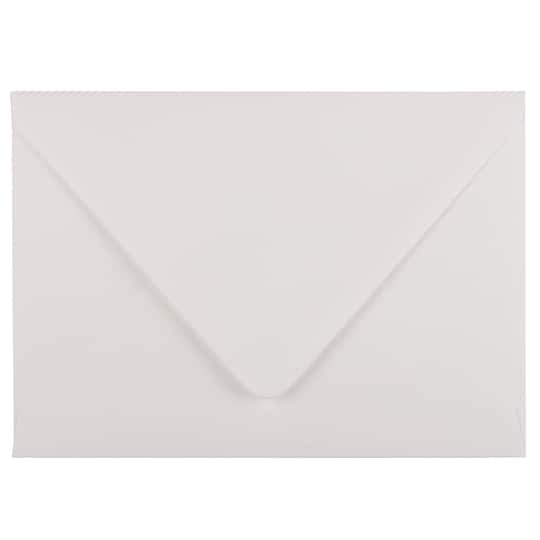 JAM Paper White A7 Invitation Envelopes with Euro Flap, 50ct.